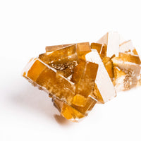 Yellow Barite on Fluorite - Bladed Cluster
