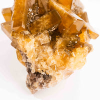 Yellow Barite on Fluorite - Bladed Cluster