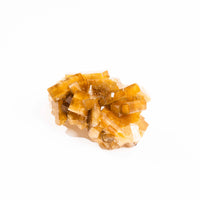 Yellow Barite on Fluorite - Bladed Cluster