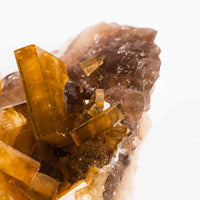 Yellow Barite on Fluorite - Bladed Cluster