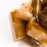 Yellow Barite on Fluorite - Bladed Cluster