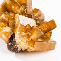 Yellow Barite on Fluorite - Bladed Cluster