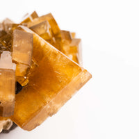 Yellow Barite on Fluorite - Bladed Cluster