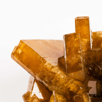 Yellow Barite on Fluorite - Bladed Cluster