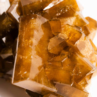 Yellow Barite on Fluorite - Bladed Cluster