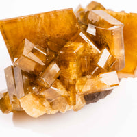 Yellow Barite on Fluorite - Bladed Cluster