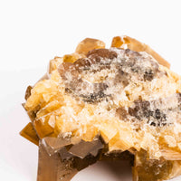 Yellow Barite on Fluorite - Bladed Cluster