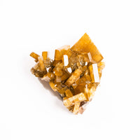 Yellow Barite on Fluorite - Bladed Cluster