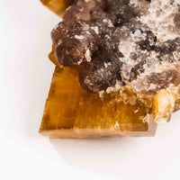 Yellow Barite on Fluorite - Bladed Cluster