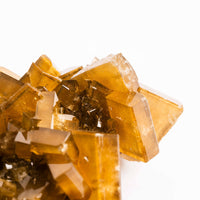 Yellow Barite on Fluorite - Bladed Cluster