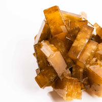 Yellow Barite on Fluorite - Bladed Cluster
