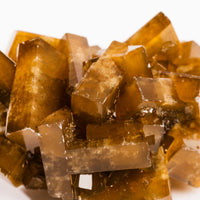 Yellow Barite on Fluorite - Bladed Cluster