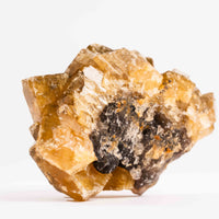 Yellow Barite on Fluorite - Bladed Cluster