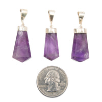 Amethyst - Point Pendants