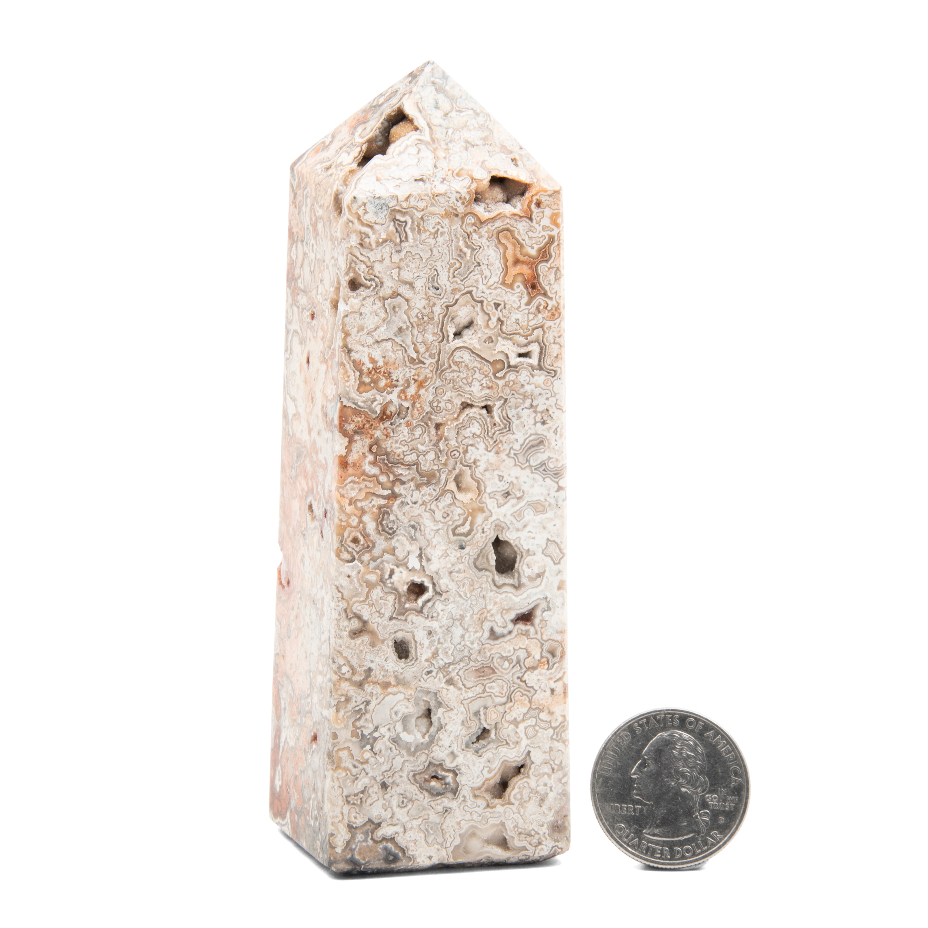 Agate, Crazy Lace - Tower – Pink Heart Healing