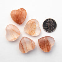 Quartz w/ Hematite - A-Grade, Polished, Heart(s)