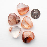 Quartz w/ Hematite - A-Grade, Polished, Heart(s)