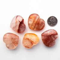 Quartz w/ Hematite - A-Grade, Polished, Heart(s)