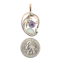 Amethyst & Opal - Pendant
