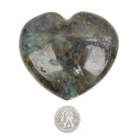 Labradorite- Rainbow, Heart