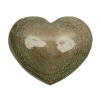 obsidian gold sheen heart