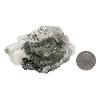 Selenite with Pyrite