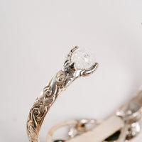 Opal, Crackle Quartz & Green Tourmaline- Bracelet