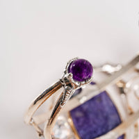 Amethyst, Charoite and Mystical Topaz- Bracelet