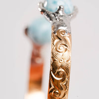 Larimar and Green Tourmaline- Bracelet