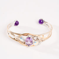 Amethyst and Mystical Topaz- Bracelet