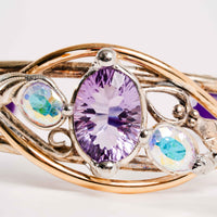 Amethyst and Mystical Topaz- Bracelet