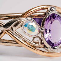 Amethyst and Mystical Topaz- Bracelet