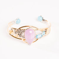 Kunzite, Topaz, & Aquamarine- Bracelet