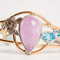 Kunzite, Topaz, & Aquamarine- Bracelet