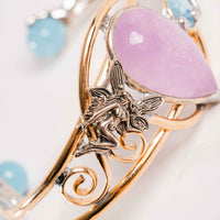 Kunzite, Topaz, & Aquamarine- Bracelet