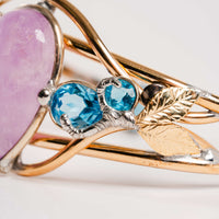 Kunzite, Topaz, & Aquamarine- Bracelet