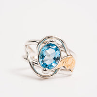 Topaz, Blue- Ring
