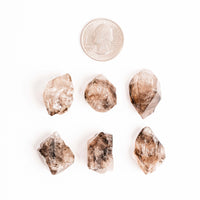 Smoky Elestial Quartz – Light Multi-Faceted Cluster(s)