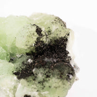 Prehnite w/ Black Quartz - Rough