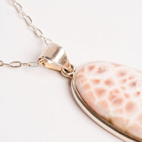 Pink Larimar + Natrolite - Pendant