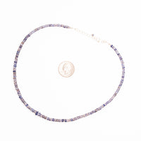 Iolite - Faceted Beaded Necklace