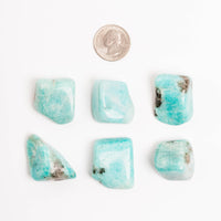 Amazonite + Smoky Quartz - Tumbled Stones