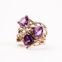 Amethyst - Triangular Cut, Ring(s)