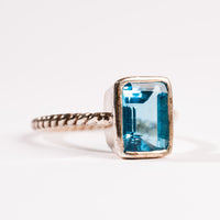 Blue Topaz - Rectangle Ring(s)