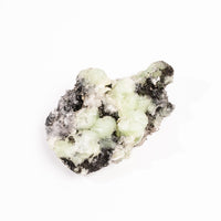 Prehnite w/ Black Quartz - Rough