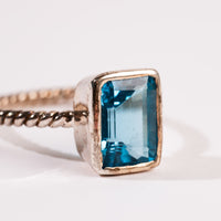 Blue Topaz - Rectangle Ring(s)