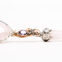 Rose Quartz and Amethyst - Wand