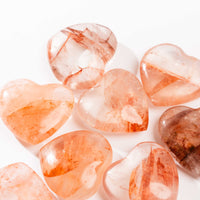 Quartz w/ Hematite - A-Grade, Polished, Heart(s)