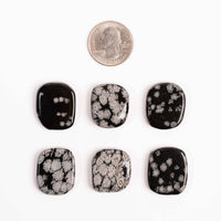Obsidian - Snowflake, Small Soapstones