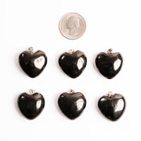 Shungite, Petrovsky - Heart Pendants